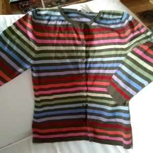 Garnet Hill lightweight merino cardigan